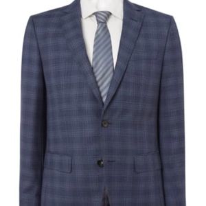 Hugo Boss Textured Check 3 Button Suit Coat - 42R